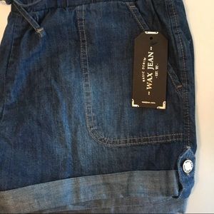 New with tags! Wax Jean Shorts! Cuffed rolled hem